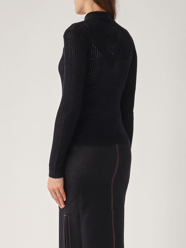 3. Egrege women's silk and wool sweater Black Max Mara Studio 2516361021600
