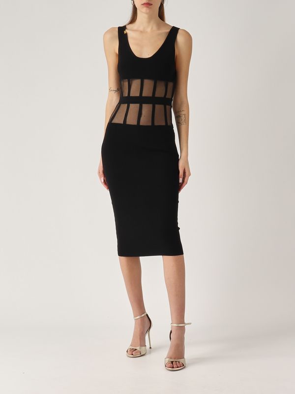 5. Abito donna in maglia Nero Elisabetta Franchi am65s51e2