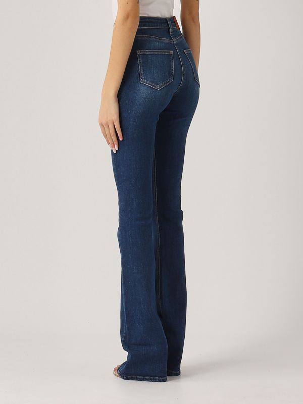 3. Jeans donna in misto cotone stretch Denim Medio Elisabetta Franchi pj88n51e2