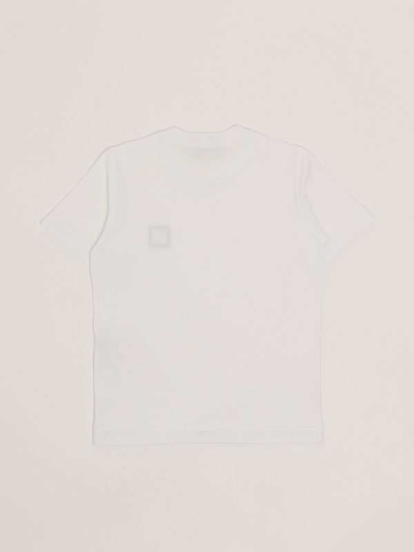2. T-shirt bambino in cotone Bianco Stone Island Junior k1s162100002s0047