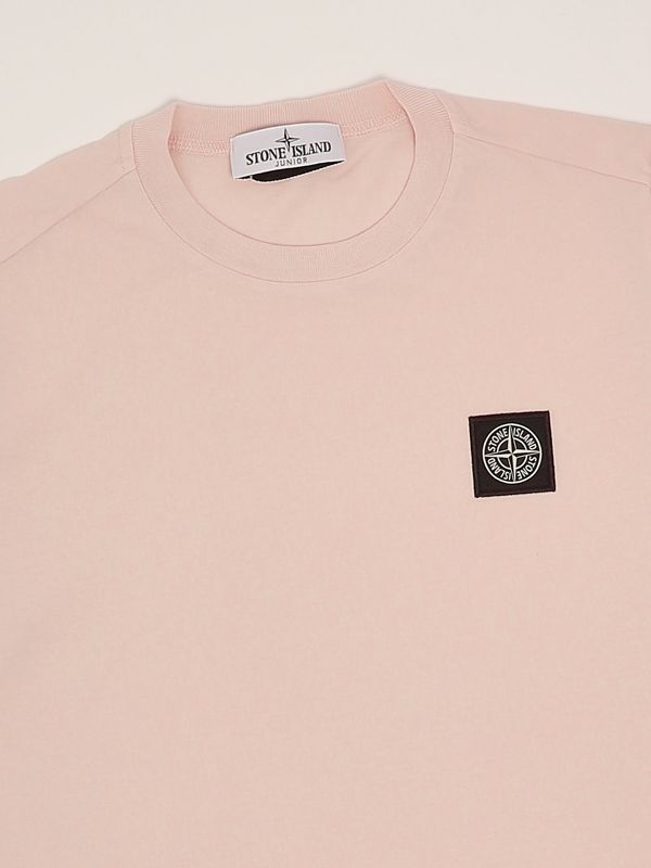 3. T-shirt bambino in cotone Rosa Antico Stone Island Junior k1s162100002s0047
