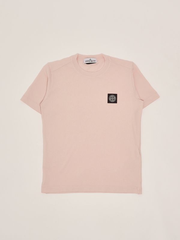 1. T-shirt bambino in cotone Rosa Antico Stone Island Junior k1s162100002s0047