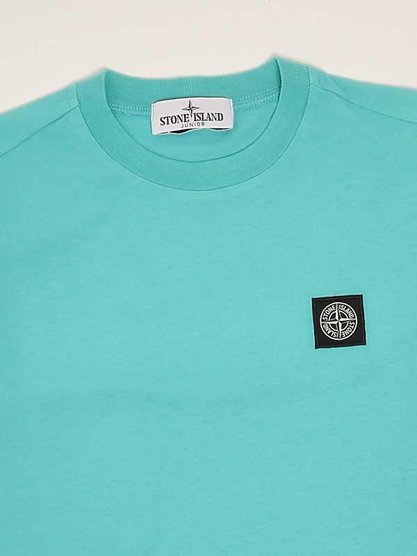Stone Island Junior T-shirt bambino in cotone - Turchese