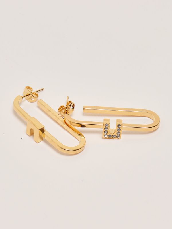 2. Orecchini donna con strass Oro Elisabetta Franchi or55m51e2