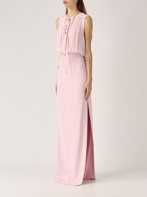 2. Women's crepe dress Quartz Rose Elisabetta Franchi abr3851e2