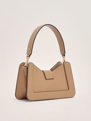 2. Borsa donna in simil pelle Cammello Elisabetta Franchi bs18a51e2
