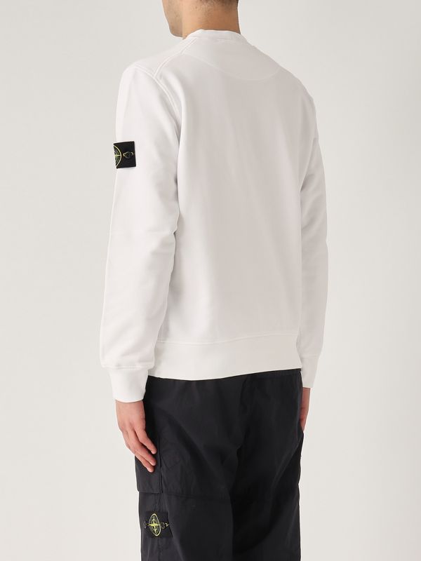 3. Sudadera de hombre de algodón Blanco Stone Island k1s156100044s0051