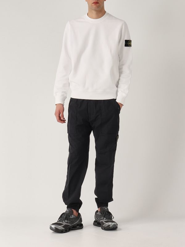 5. Sudadera de hombre de algodón Blanco Stone Island k1s156100044s0051