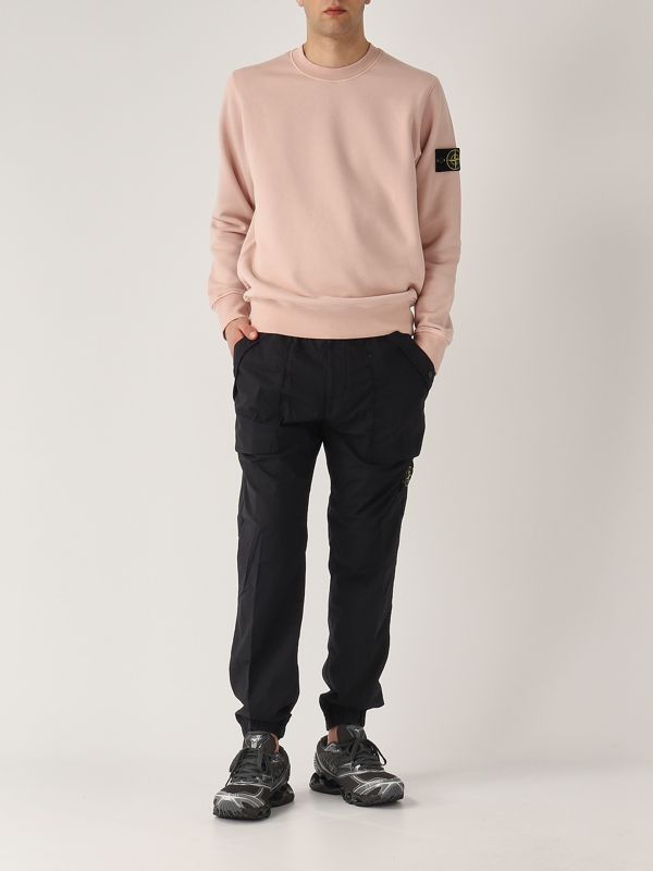 5. Sudadera de hombre de algodón Rosa antiguo Stone Island k1s156100044s0051