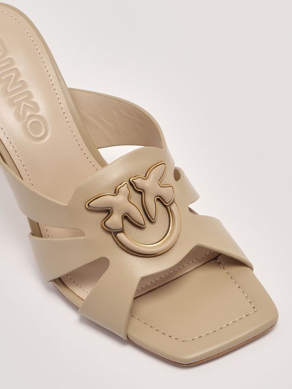 5. Lisa 04 women's leather mules Rope Pinko sd0311p003