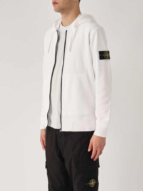 2. Sudadera para hombre de algodón Blanco Stone Island k1s156100042s0051