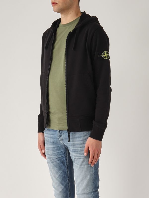 2. Sudadera para hombre de algodón Negro Stone Island k1s156100042s0051