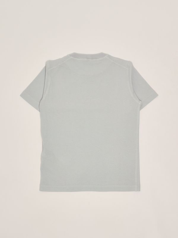 2. T-shirt bambino in cotone Grigio Chiaro Stone Island Junior k1s162100007s0050