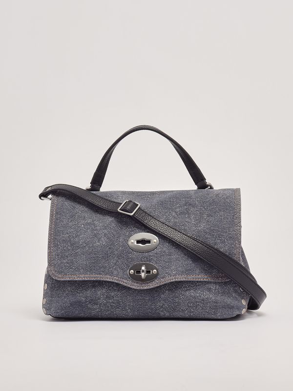 3. Women's Postina Genova S bag in denim-effect leather Dark Denim Zanellato 0680101880000s