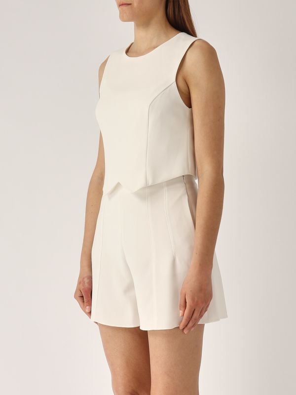 2. Top donna in cady Bianco Ottico Emporio Armani ew000970te12251