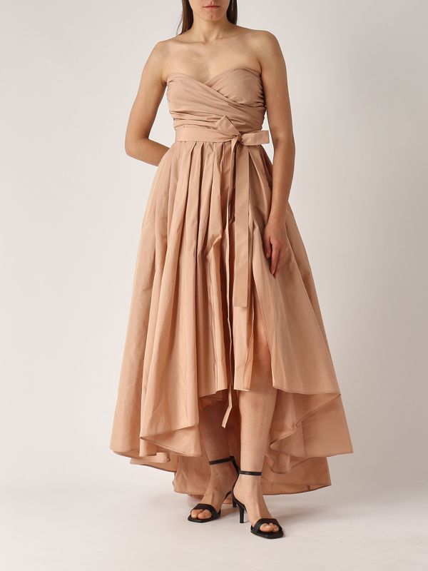 5. Abito donna Pappagallo in taffetà Nude Pinko 104937y3le