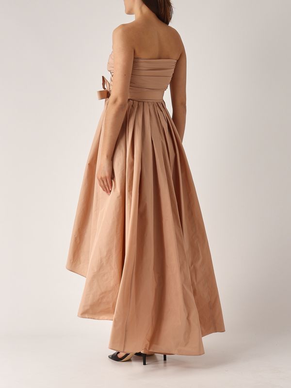 3. Abito donna Pappagallo in taffetà Nude Pinko 104937y3le