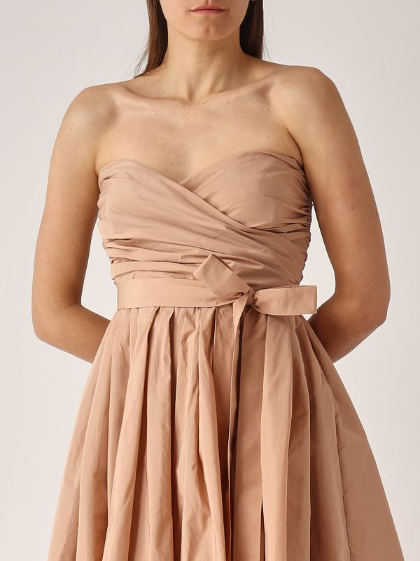 4. Abito donna Pappagallo in taffetà Nude Pinko 104937y3le