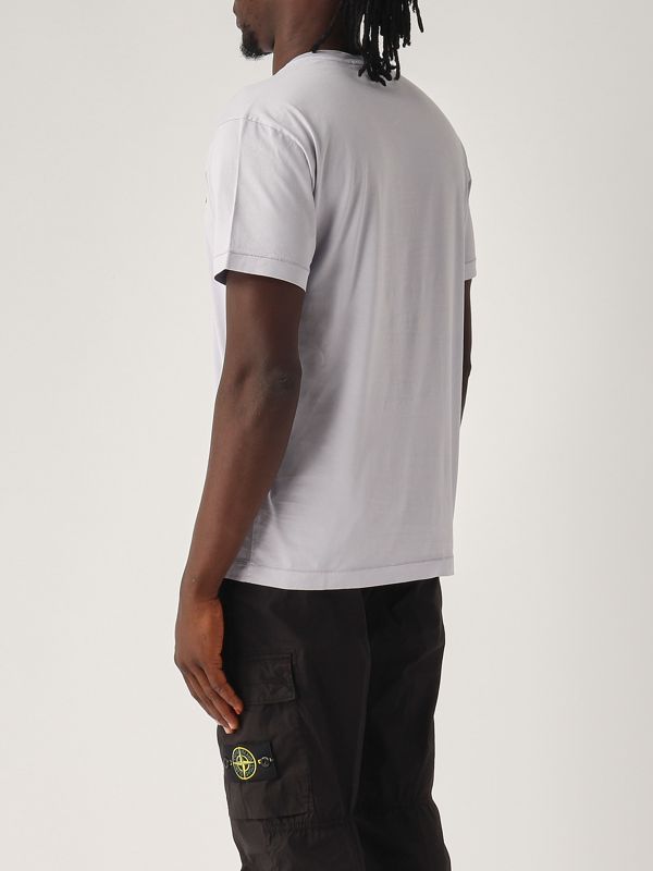3. T-shirt uomo in cotone Lilla Stone Island k1s152100039s0013