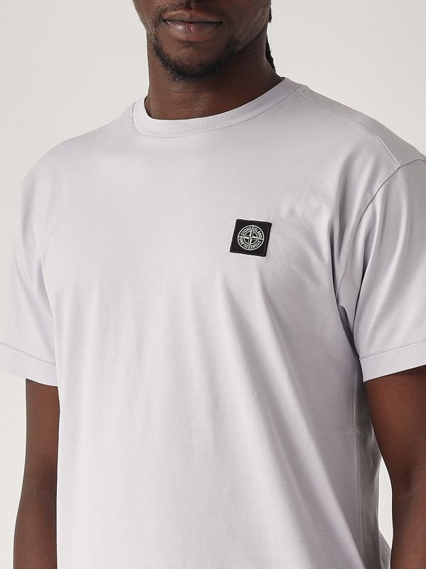 4. T-shirt uomo in cotone Lilla Stone Island k1s152100039s0013