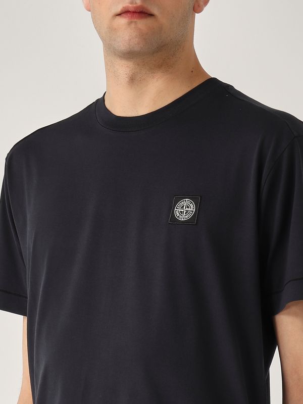 4. T-shirt uomo in cotone Navy Stone Island k1s152100039s0013