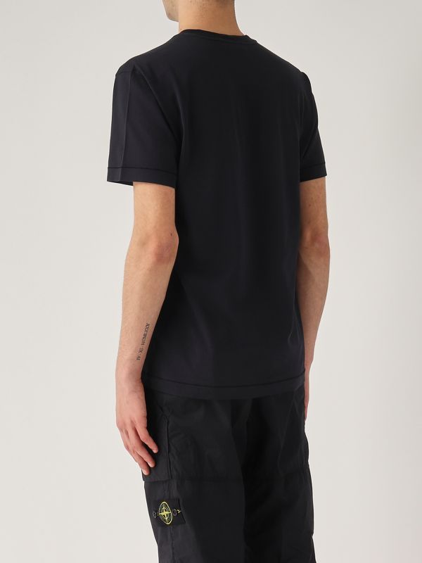 3. T-shirt uomo in cotone Navy Stone Island k1s152100039s0013