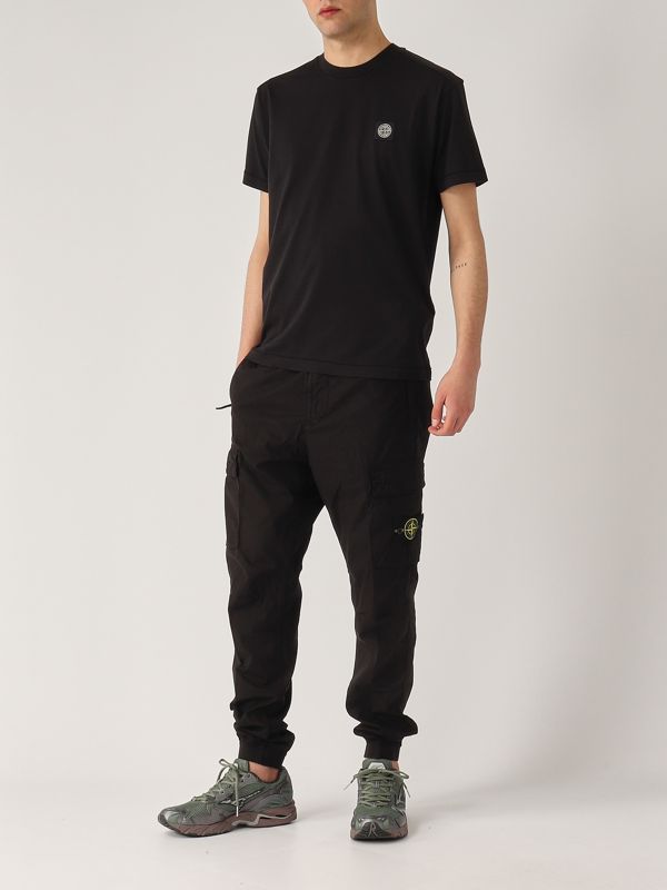5. T-shirt uomo in cotone Nero Stone Island k1s152100039s0013
