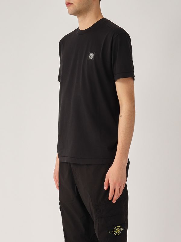 2. T-shirt uomo in cotone Nero Stone Island k1s152100039s0013
