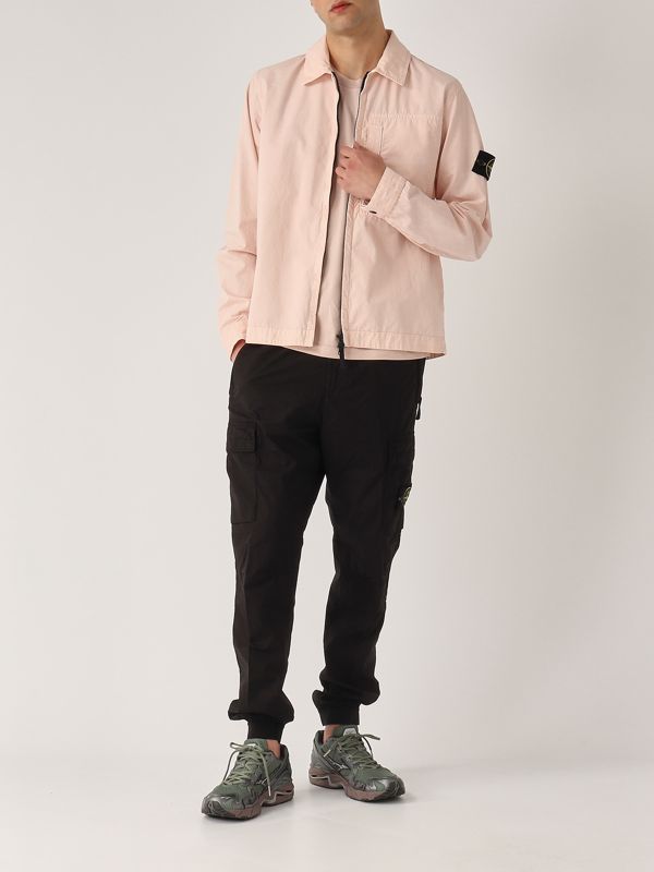 6. T-shirt uomo in cotone Rosa Antico Stone Island k1s152100039s0013