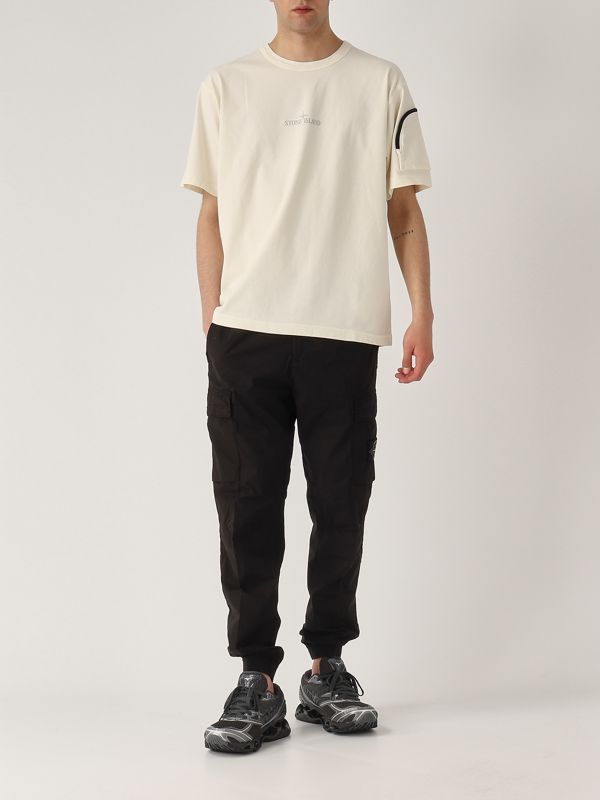 5. Cotton jersey T-shirt for men White Stone Island k1s152100004s0115