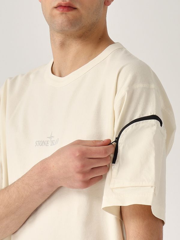 4. Cotton jersey T-shirt for men White Stone Island k1s152100004s0115