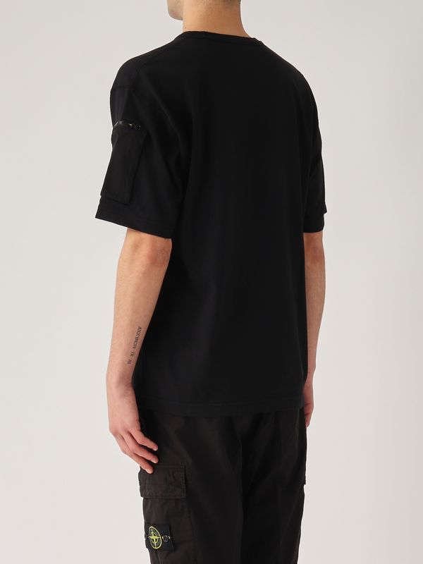 3. Cotton jersey T-shirt for men Black Stone Island k1s152100004s0115