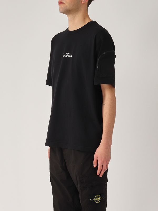 2. Cotton jersey T-shirt for men Black Stone Island k1s152100004s0115