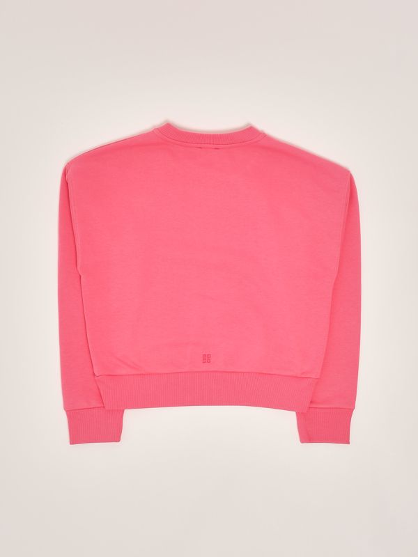2. Felpa bambina in misto cotone Lampone Givenchy h30773