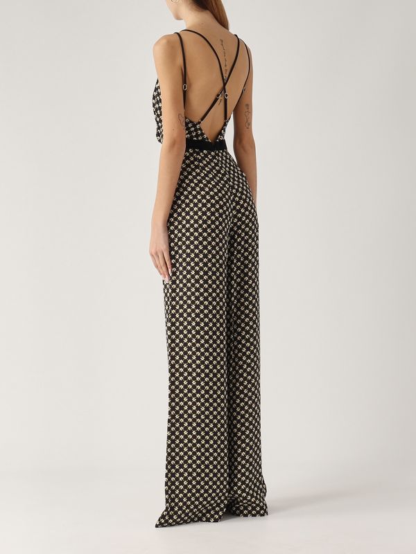 オールインワン・サロペット ELISABETTA FRANCHI Woman Jumpsuits Black TU035 DJ5 ブラック（黒）系 ELISABETTA FRANCHI(エリザベッタ フランキ