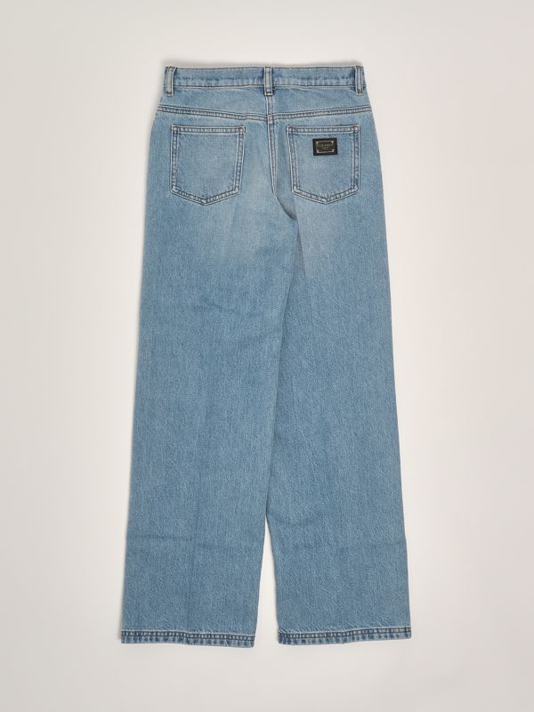 2. Jeans en coton pour filles Denim clair Dolce e Gabbana l52f91ldd08
