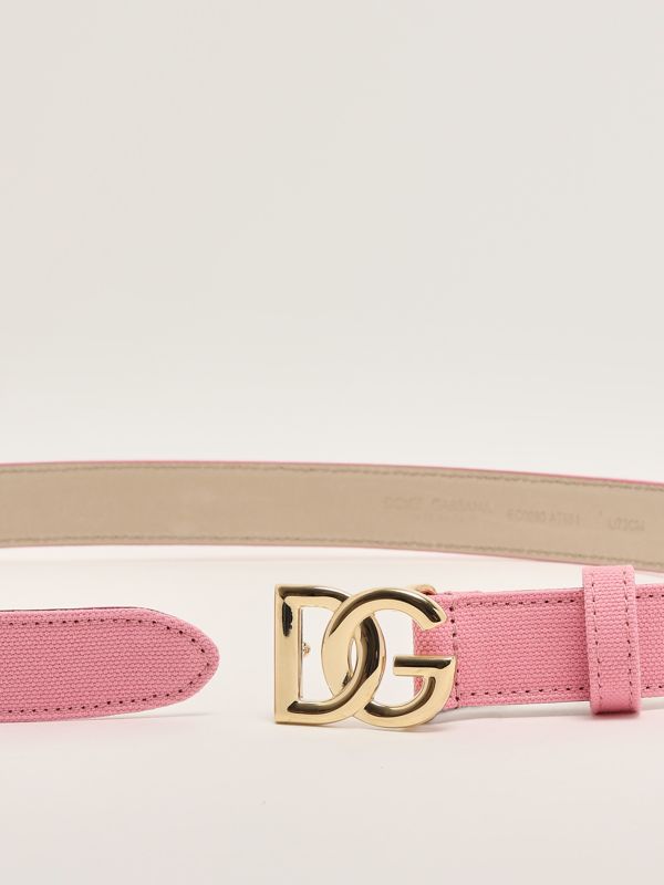 2. Cintura bambina in tela di cotone Rosa-Bianco Dolce e Gabbana ec0083at661