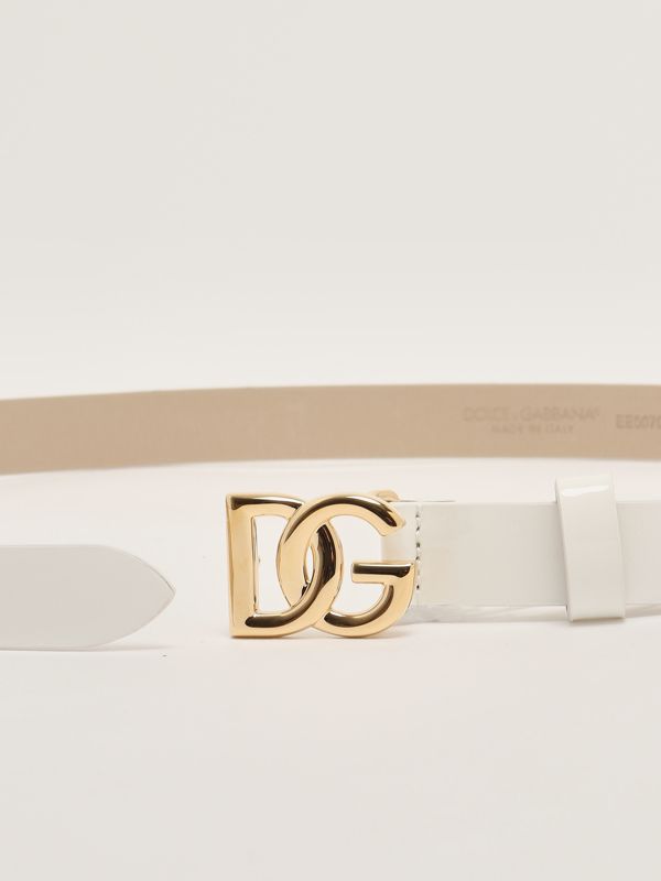 2. Cintura bambina in pelle verniciata Latte Dolce e Gabbana ee0070a1471
