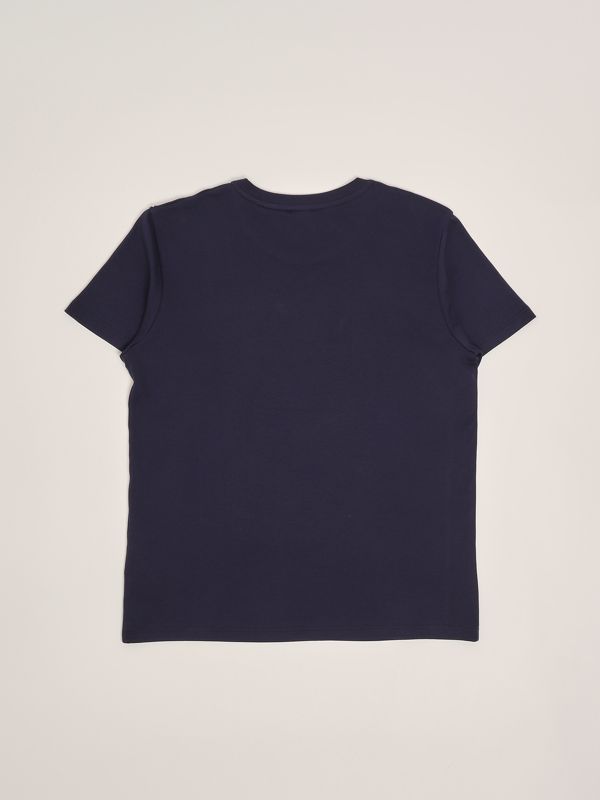 Girl's cotton T-shirt h30803 Blue | Caposerio.com