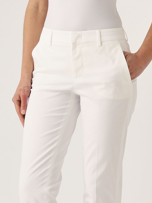 4. Pantalone donna New York in cotone stretch Bianco PT Torino cdvsnyz00stddx18