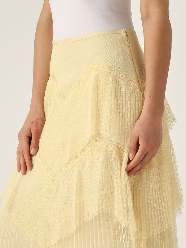Twinset Tulle skirt for women - Vanilla | Caposerio.com