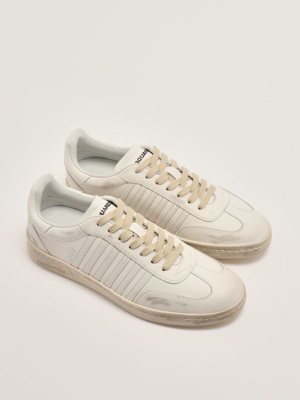 【関税込み】Dsquared2 オフホワイト Dirty Boxer スニーカー Dirty Boxer Sneakers