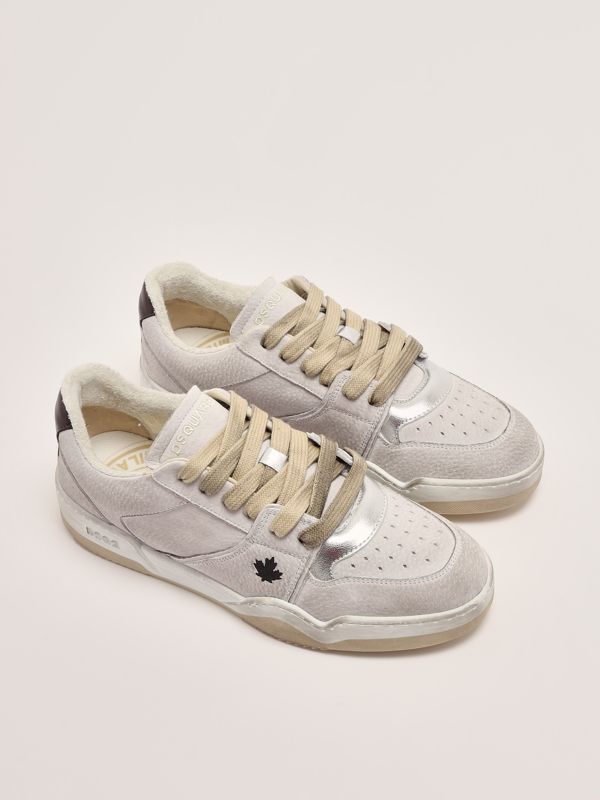 スニーカー DSQUARED2 Men Sneakers White SNM040223808190 M4041 Spiker men's leather sneakers snm040223808190 Dirty White