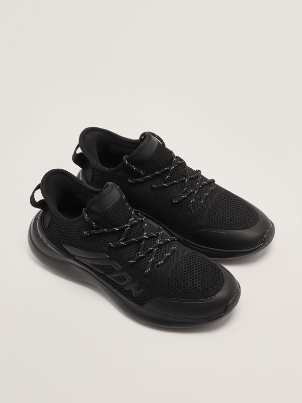 2. Fly men's stretch knit sneakers Black Dsquared2 snm041359204345