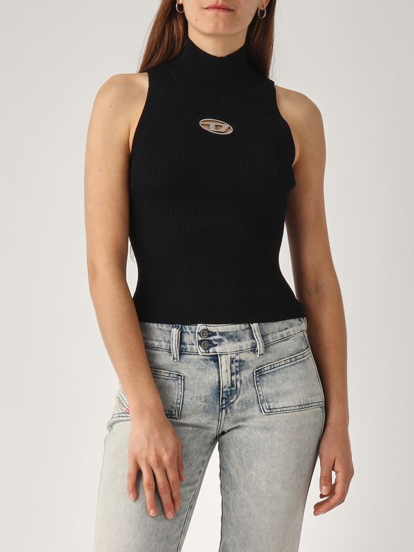 4. Top donna in misto viscosa Nero Diesel 130200dlax