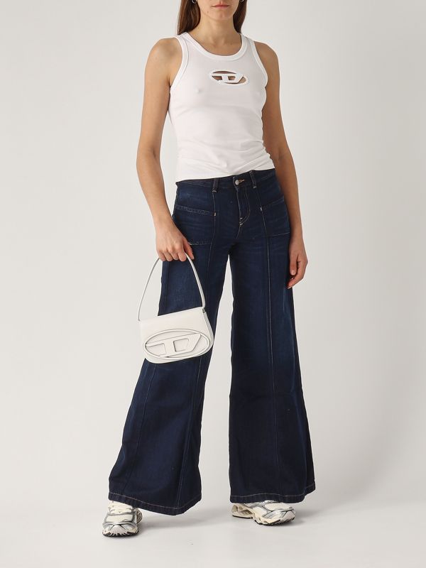 5. T-Lynys stretch cotton tank top for women White Diesel 157030afaa