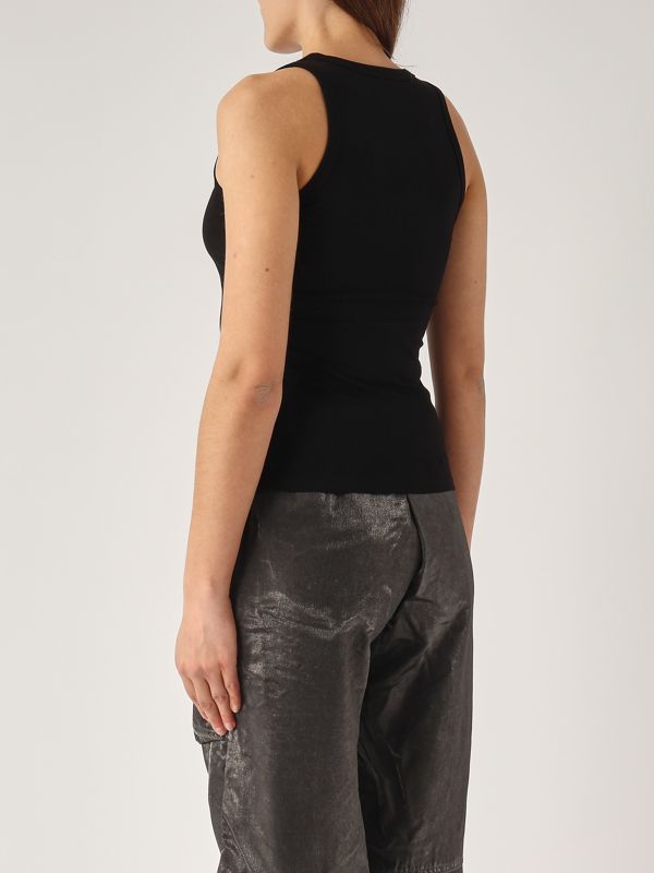 3. T-Lynys stretch cotton tank top for women Black Diesel 157030afaa