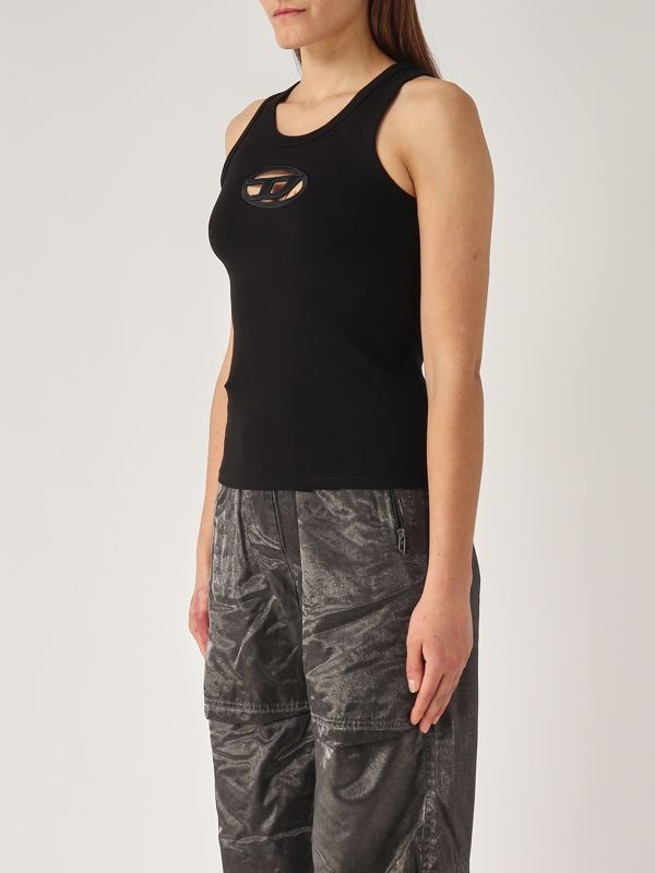2. T-Lynys stretch cotton tank top for women Black Diesel 157030afaa