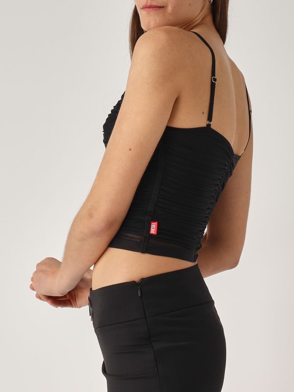 4. Top donna T-Aiky in tulle Nero Diesel a161920bmbc