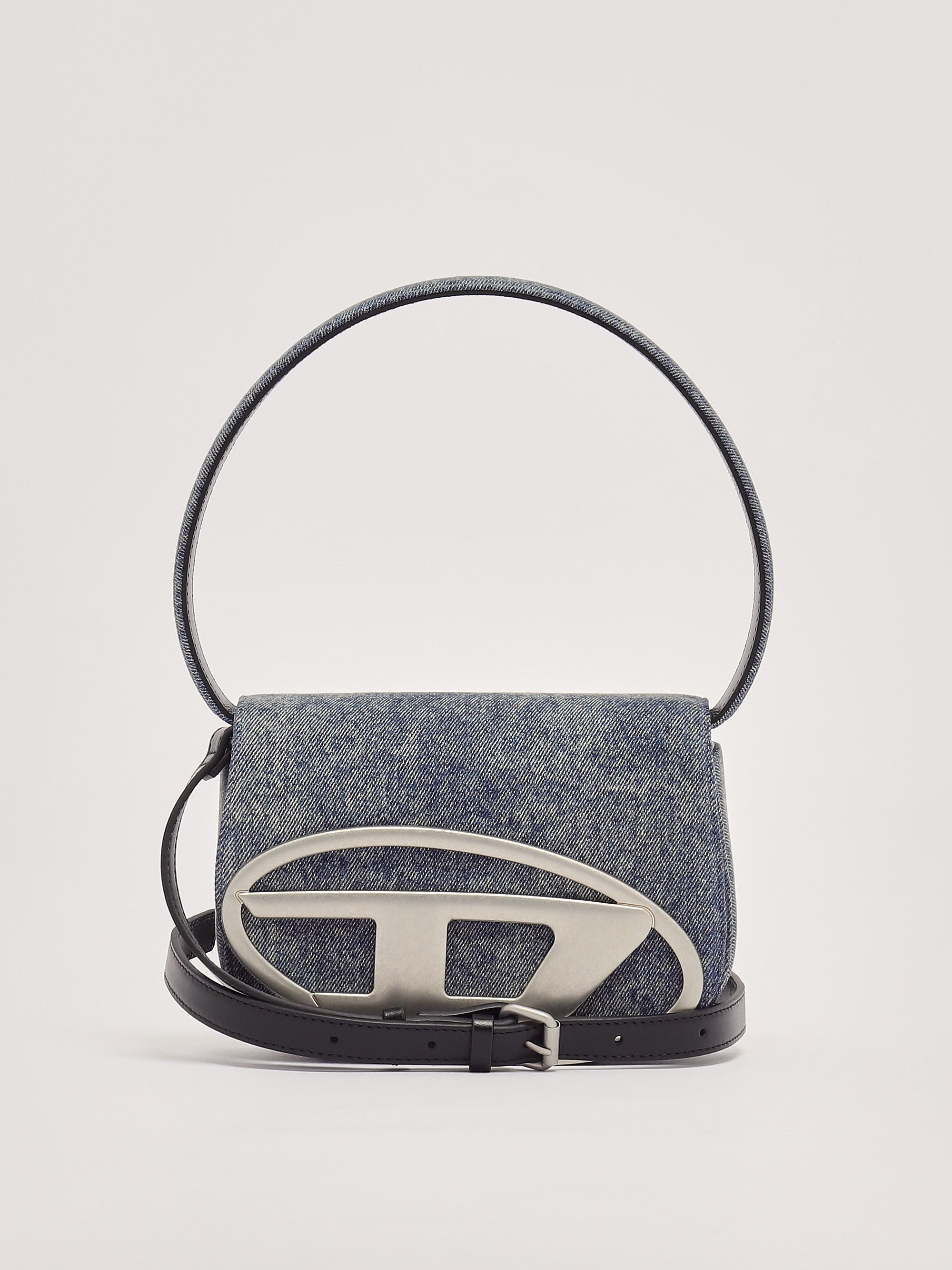 Sac à Main Femme En Denim Gris Rétro | Une épaule, Motif Damier Diamant, Grande Capacité 43x31x16 Cm